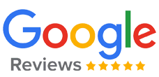 Google Reviews logo featuring five yellow stars below, ideal for showcasing stellar bookkeeping services.